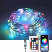 ریسه هوشمند 10متری حساس بصدای صوت و موزیک با اپلیکیشن موبایل و کنترل راه دور