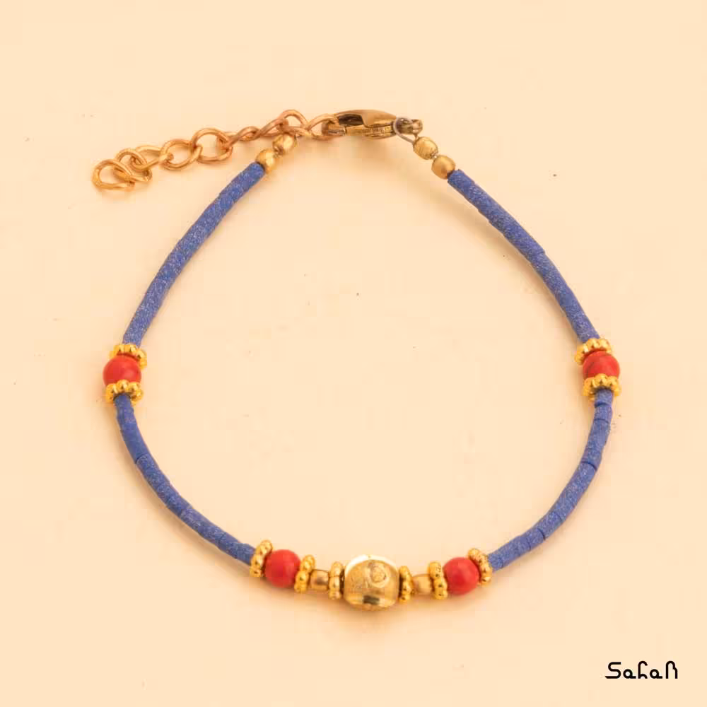 دستبند هندی منجوق رز