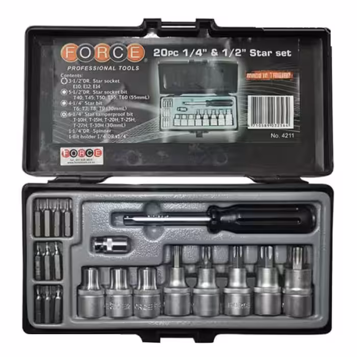 جعبه بکس فورس 20 پارچه ترکیبی ستاره ای مدل 4211