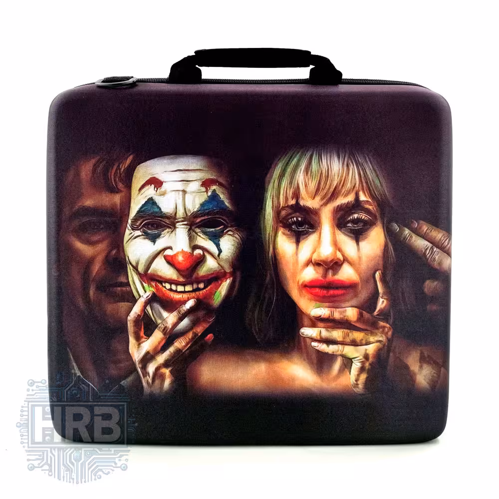 کیف کنسول PS4 طرح Joker And Harley Quinn - چهار کاره
