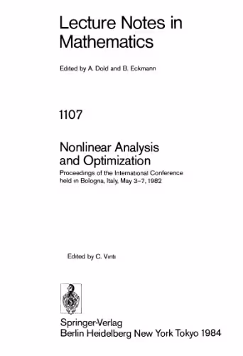 خرید و دانلود نسخه کامل کتاب Nonlinear Analysis and Optimization