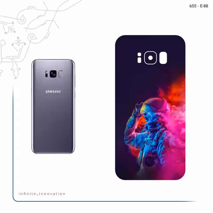 برچسب پوششی ماهوت مدل Smoke Rainbow Digital Art 1 مناسب برای گوشی موبایل سامسونگ Galaxy S8