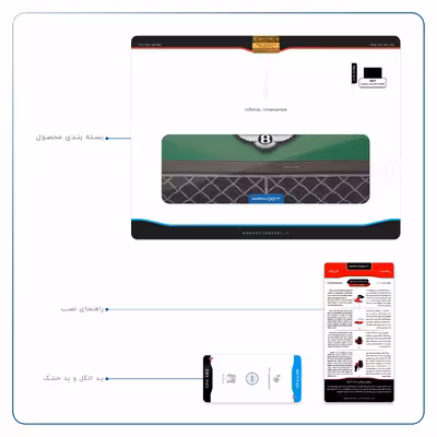 برچسب پوششی ماهوت مدل Bentley مناسب برای تبلت اپل iPad Pro 10.5 2017 A1701