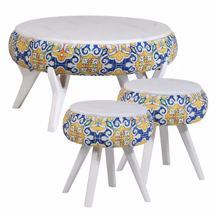 میز پذیرایی مدل AK-73 مجموعه 3 عددی