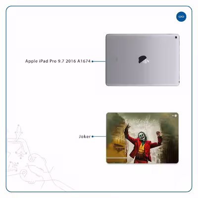 برچسب پوششی ماهوت مدل Joker مناسب برای تبلت اپل iPad Pro 9.7 2016 A1674