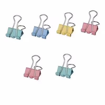 گیره کاغذ مدل رنگارنگ کد 007 بسته 4 عددی