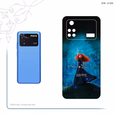 برچسب پوششی ماهوت مدل Brave مناسب برای گوشی موبایل شیائومی Poco M4 Pro 4G