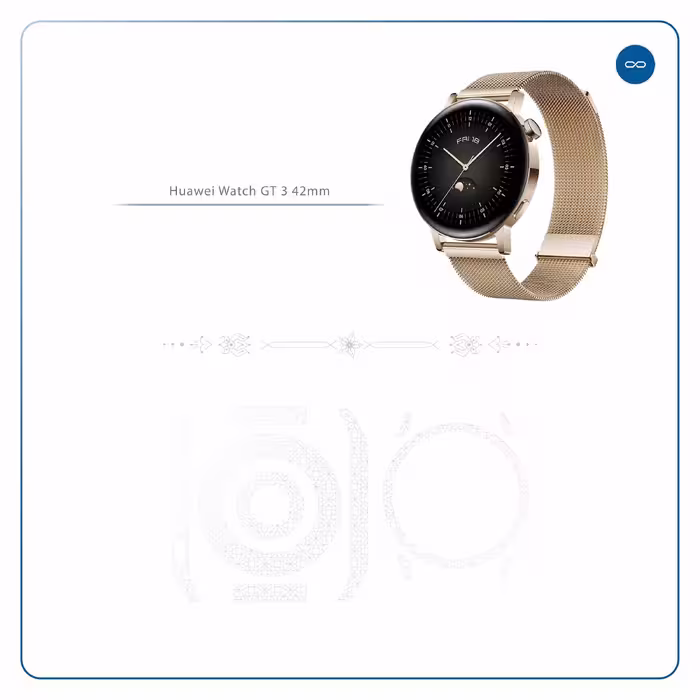 برچسب ماهوت طرح Cloud-Transparent مناسب برای ساعت هوشمند هوآوی Watch GT 3 42mm