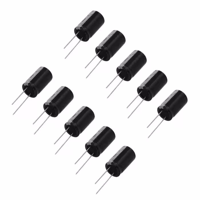 خازن الکترولیت 4.7 میکروفاراد مدل 16V بسته 10 عددی