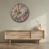 ساعت دیواری رزینی مدل ماربل دور کریستال GR001