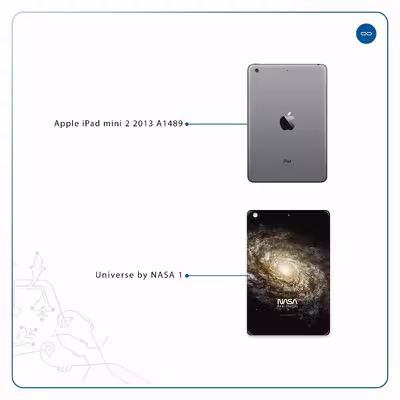 برچسب پوششی ماهوت مدل Universe-by-NASA-1 مناسب برای تبلت اپل iPad mini 2 2013 A1489