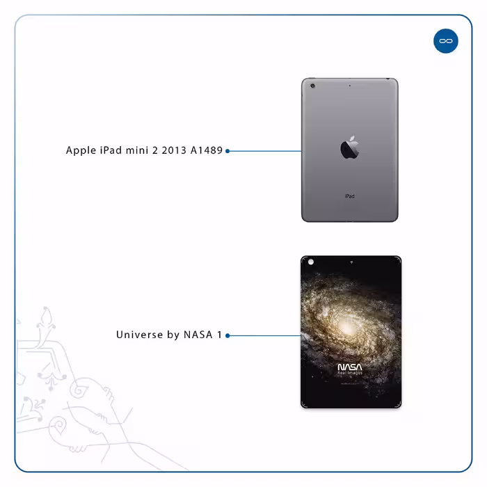 برچسب پوششی ماهوت مدل Universe-by-NASA-1 مناسب برای تبلت اپل iPad mini 2 2013 A1489