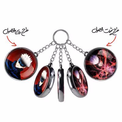 جاکلیدی خندالو طرح ساتورو گوجو انیمه جوجوتسو کایزن مدل دوطرفه کد 1106911072