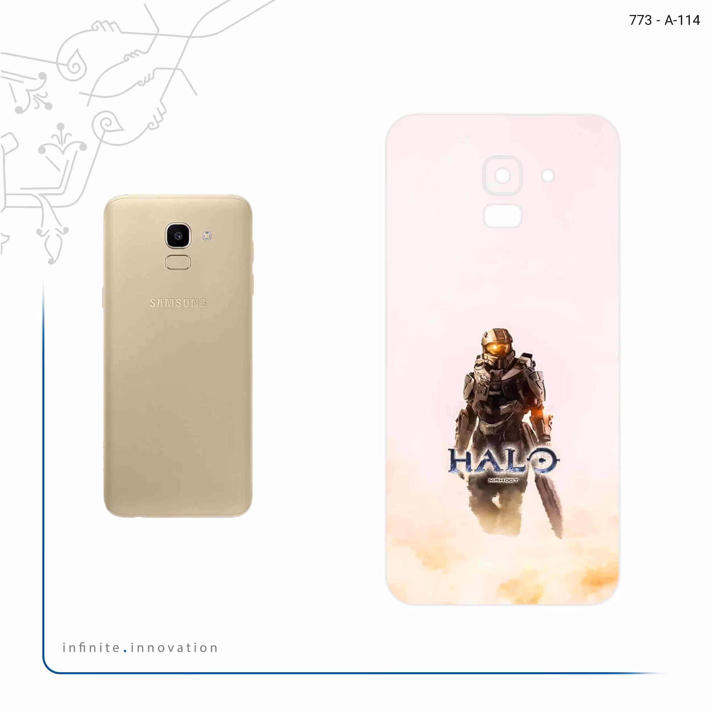 برچسب پوششی ماهوت مدل Halo Game Series مناسب برای گوشی موبایل سامسونگ Galaxy J6