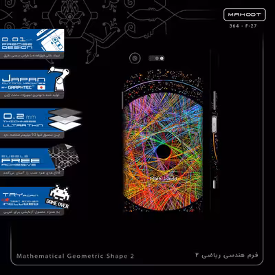 برچسب پوششی ماهوت مدل Mathematical Geometric Shape 2-FullSkin مناسب برای گوشی موبایل سونی Xperia XZ Premium