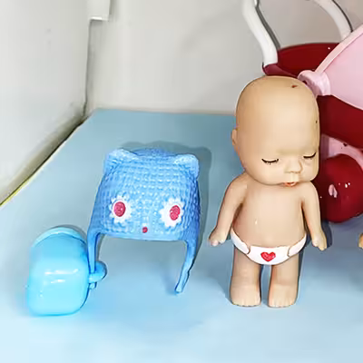 اسباب بازی مدل عروسک با کالسکه کد 04