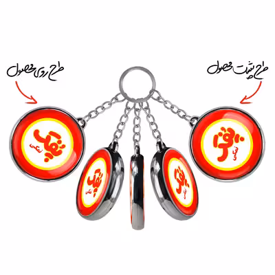 جاکلیدی خندالو طرح پفک نمکی مدل دوطرفه کد 62096209