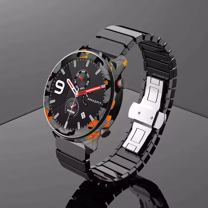 برچسب ماهوت طرح Autumn Army مناسب برای ساعت هوشمند شیایومی Amazfit GTR 47mm