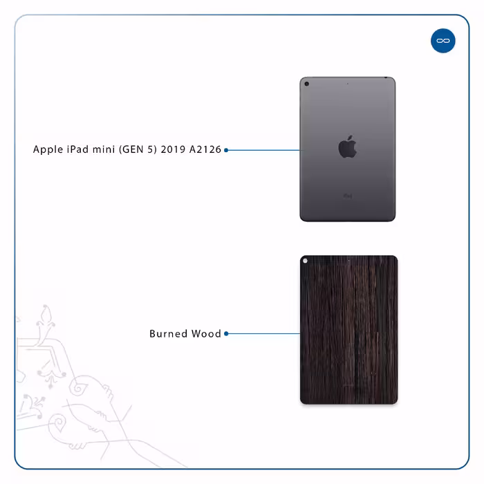 برچسب پوششی ماهوت مدل Burned Wood مناسب برای تبلت اپل iPad mini (GEN 5) 2019 A2126
