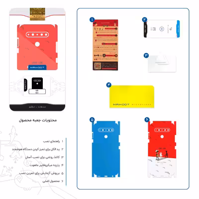 برچسب پوششی ماهوت مدل Lucky Luke-FullSkin مناسب برای گوشی موبایل ال جی K61