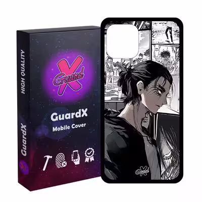 کاور گارد ایکس طرح Eren Yeager Anime مدل Glass10442 مناسب برای گوشی موبایل اپل iPhone 11 Pro