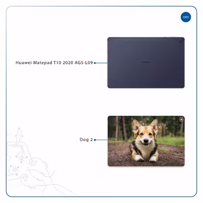برچسب پوششی ماهوت مدل Dog-2 مناسب برای تبلت هوآوی Matepad T10 2020 AGS-L09