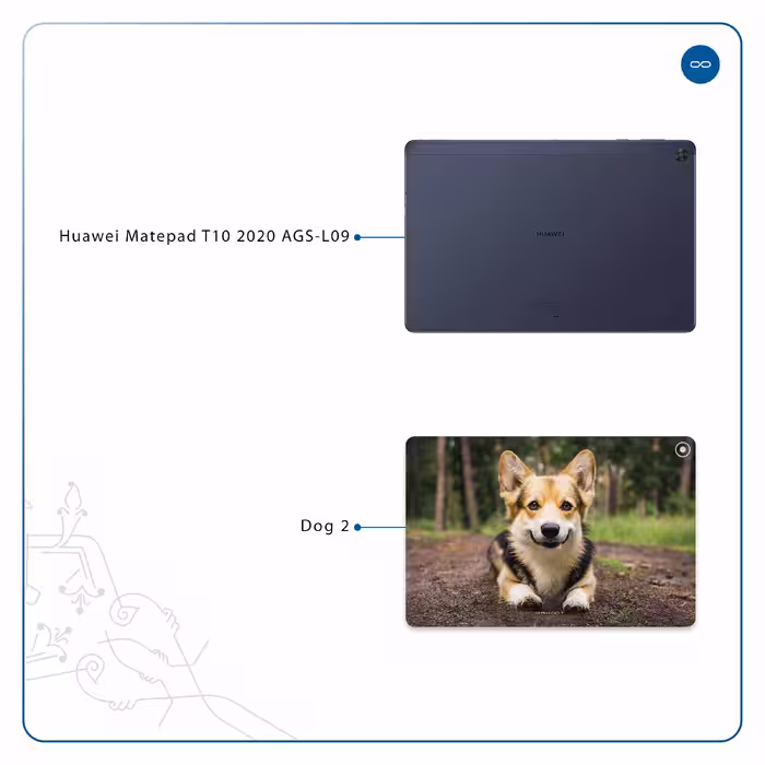 برچسب پوششی ماهوت مدل Dog-2 مناسب برای تبلت هوآوی Matepad T10 2020 AGS-L09