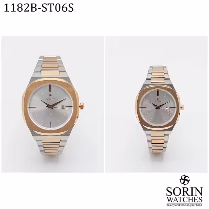 ست ساعت مچی عقربه ای  زنانه و مردانه سورین مدل GL1182B-ST06S