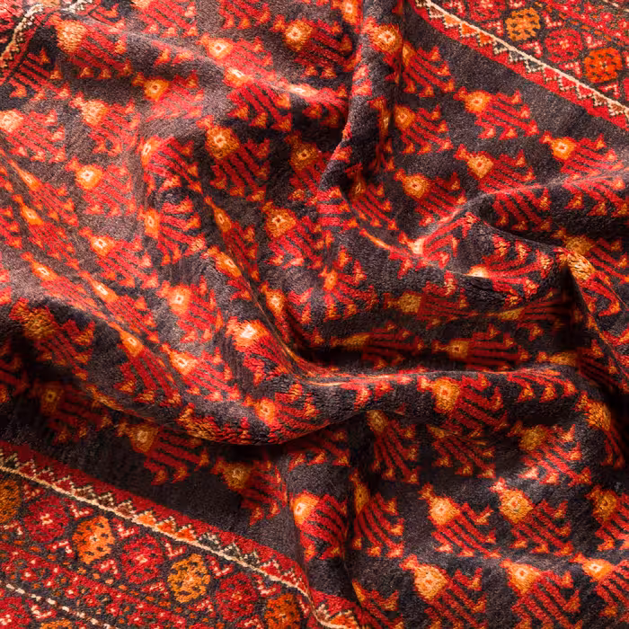 فرش دستبافت دو و نیم متری مدل نقشه بلوچ  کد 33.1857