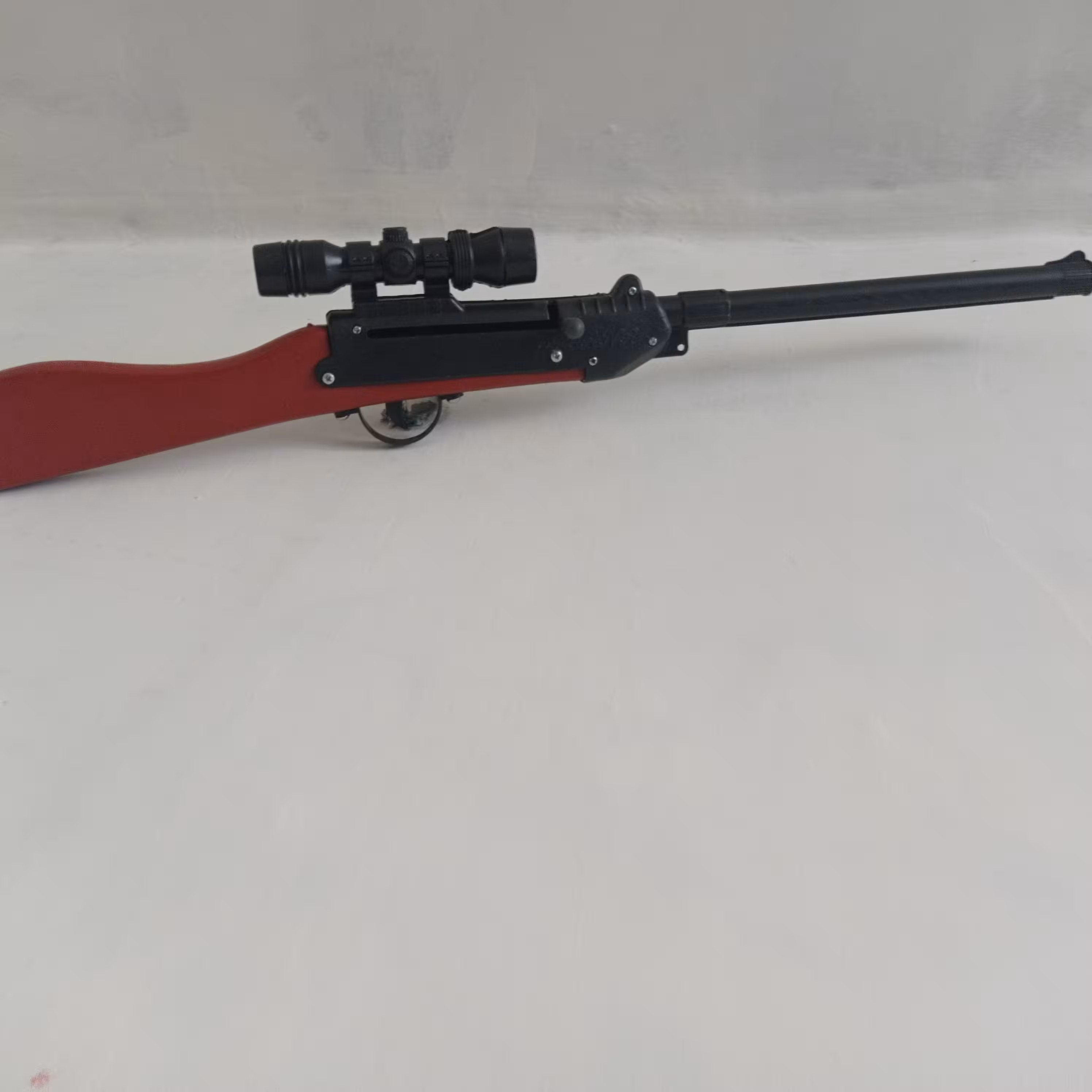  تفنگ بادی دسته چوبی با3عدد تیر 