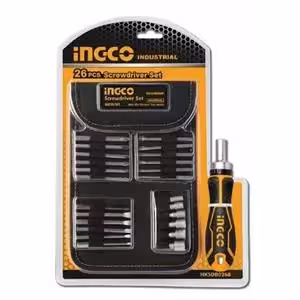 ست پیچ گوشتی جغجغه 26 عددی برند اینکو INGCO کد کالا HKSDB0268