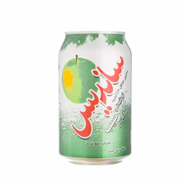 نوشیدنی گاز دار با طعم سیب ساندیس 330 میلی لیتری