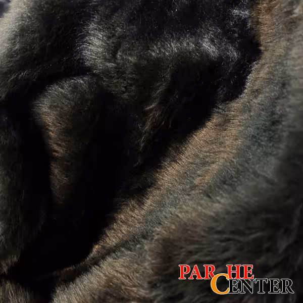 پارچه ته طاقه خز مو کوتاه مشکی ترک متراژ 45 سانتی متر