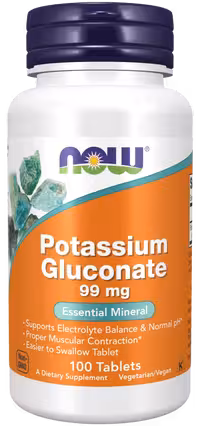 پتاسیم گلوکونات 99 میلی‌گرم 250 کپسول‌ NOW