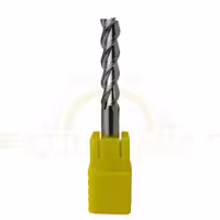 فرز انگشتی تمام الماس آلمینیوم سر تخت سه پر بلند 8 طول 75 MTS