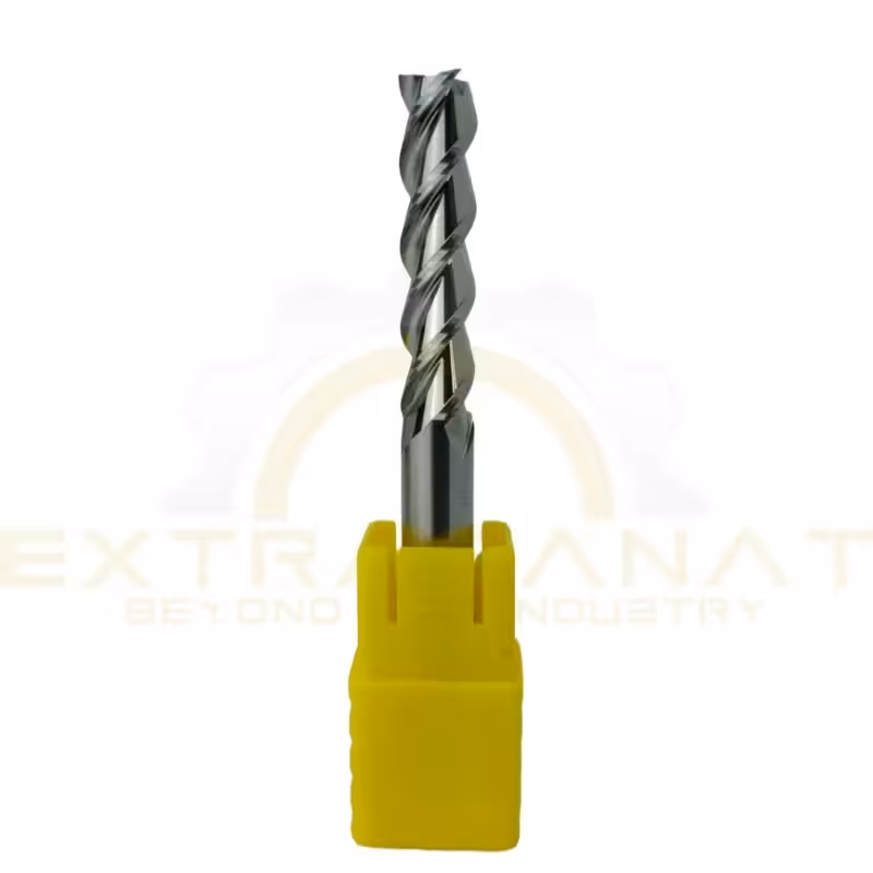 فرز انگشتی تمام الماس آلمینیوم سر تخت سه پر بلند 8 طول 75 MTS