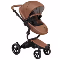 کالسکه کریر میما زاری جدید رنگ مارون ( شتری )بدنه مشکی    mima xari