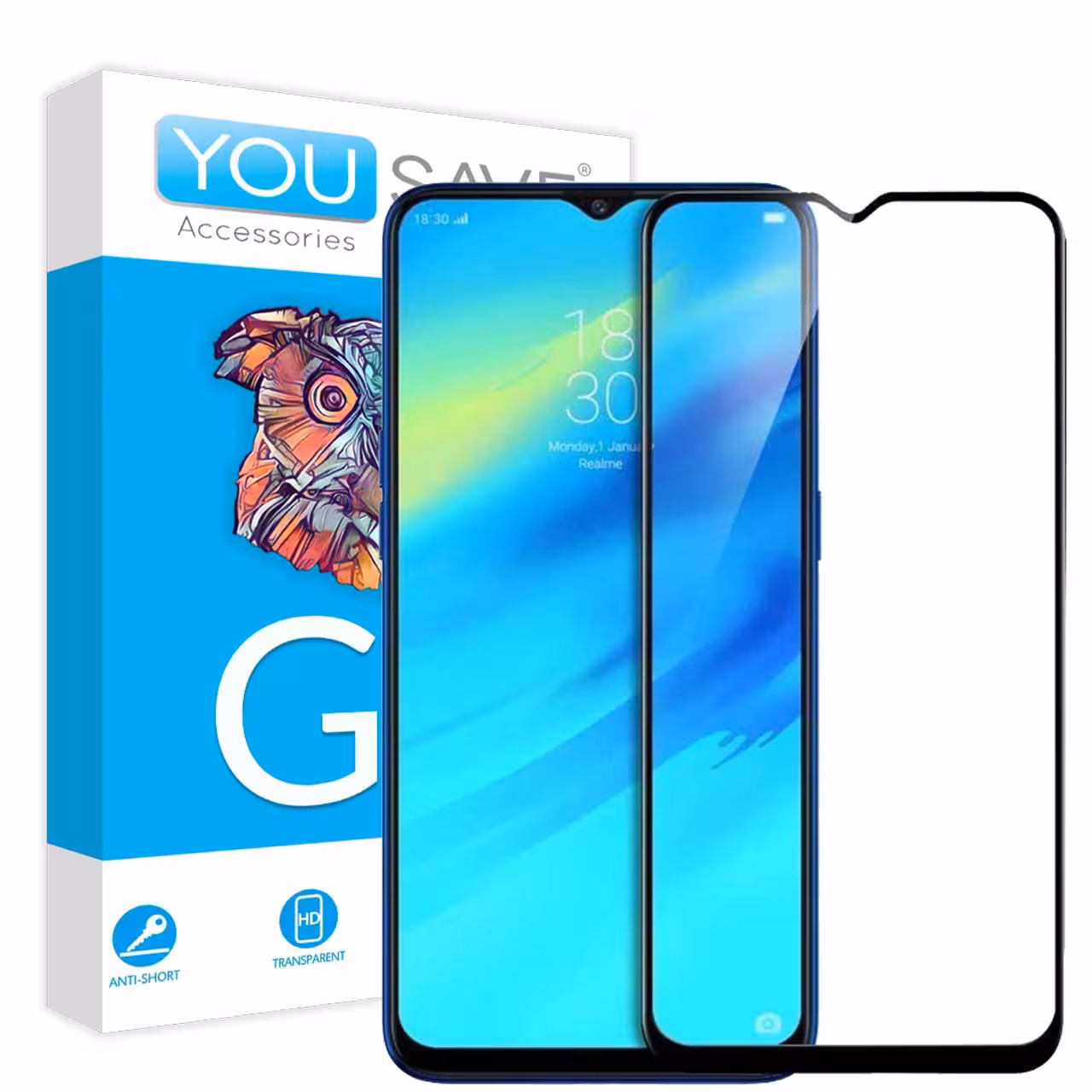 گلس فول کاور مناسب برای گوشی سامسونگ Galaxy M30