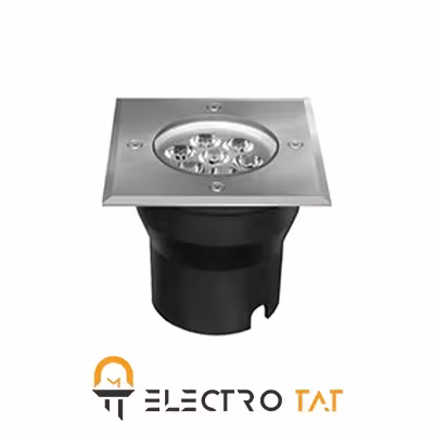 چراغ دفنی مربع 7 وات کد 1291 S شعاع الکتریک
