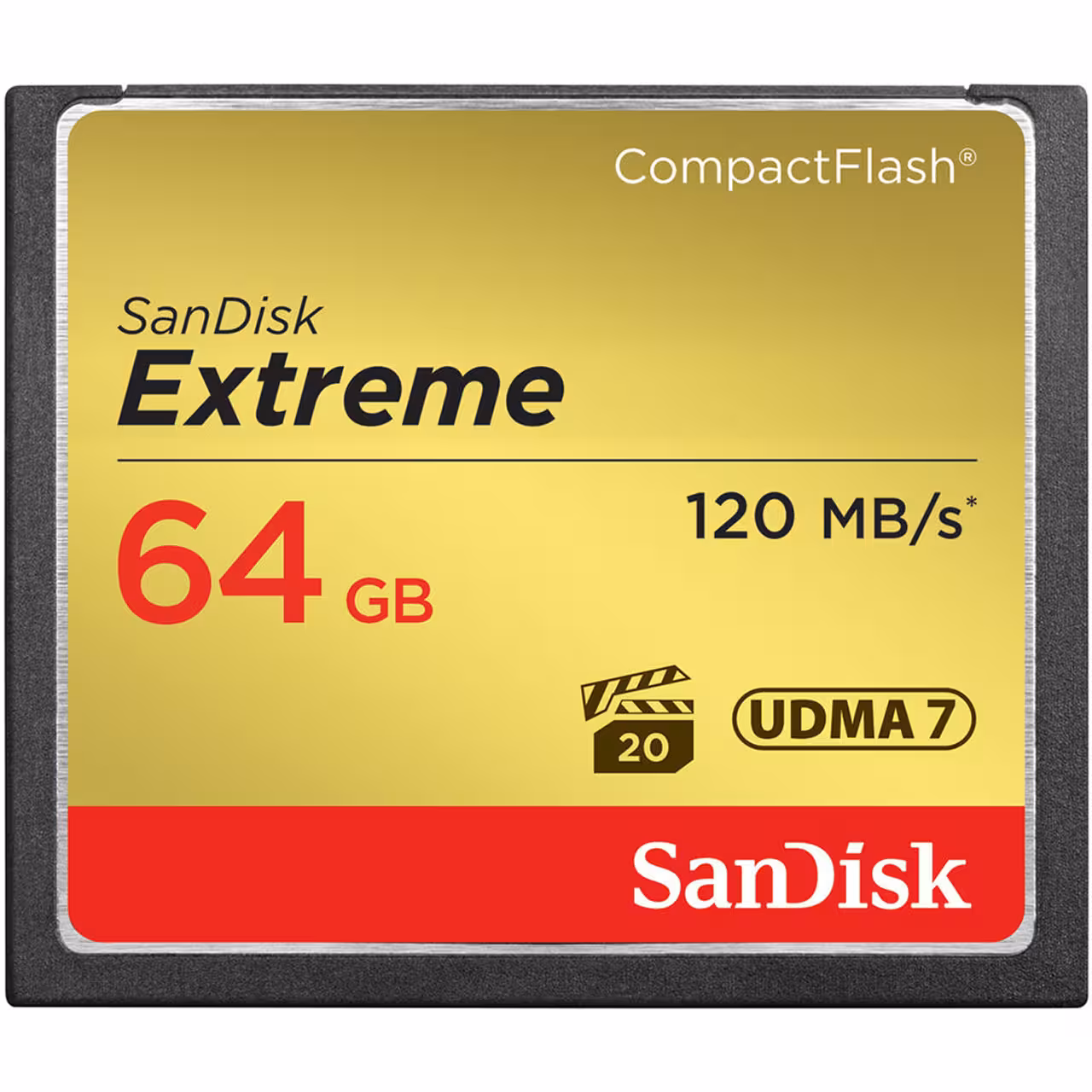 کارت حافظه Sandisk CompactFlash Extreme سرعت 120MBps ظرفيت 64 گيگابايت