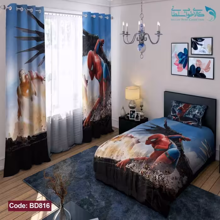 روتختی طرح مرد عنکبوتی یکنفره کد BD816