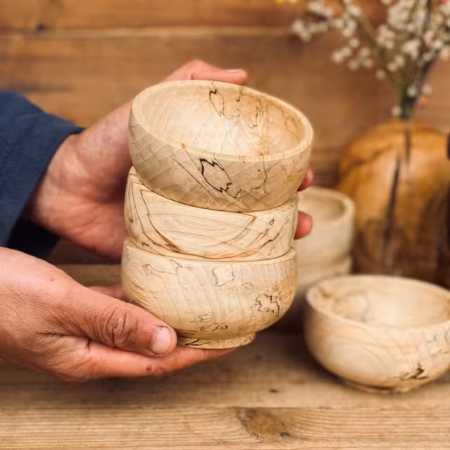 کاسه آجیل خوری چوبی کد 0169