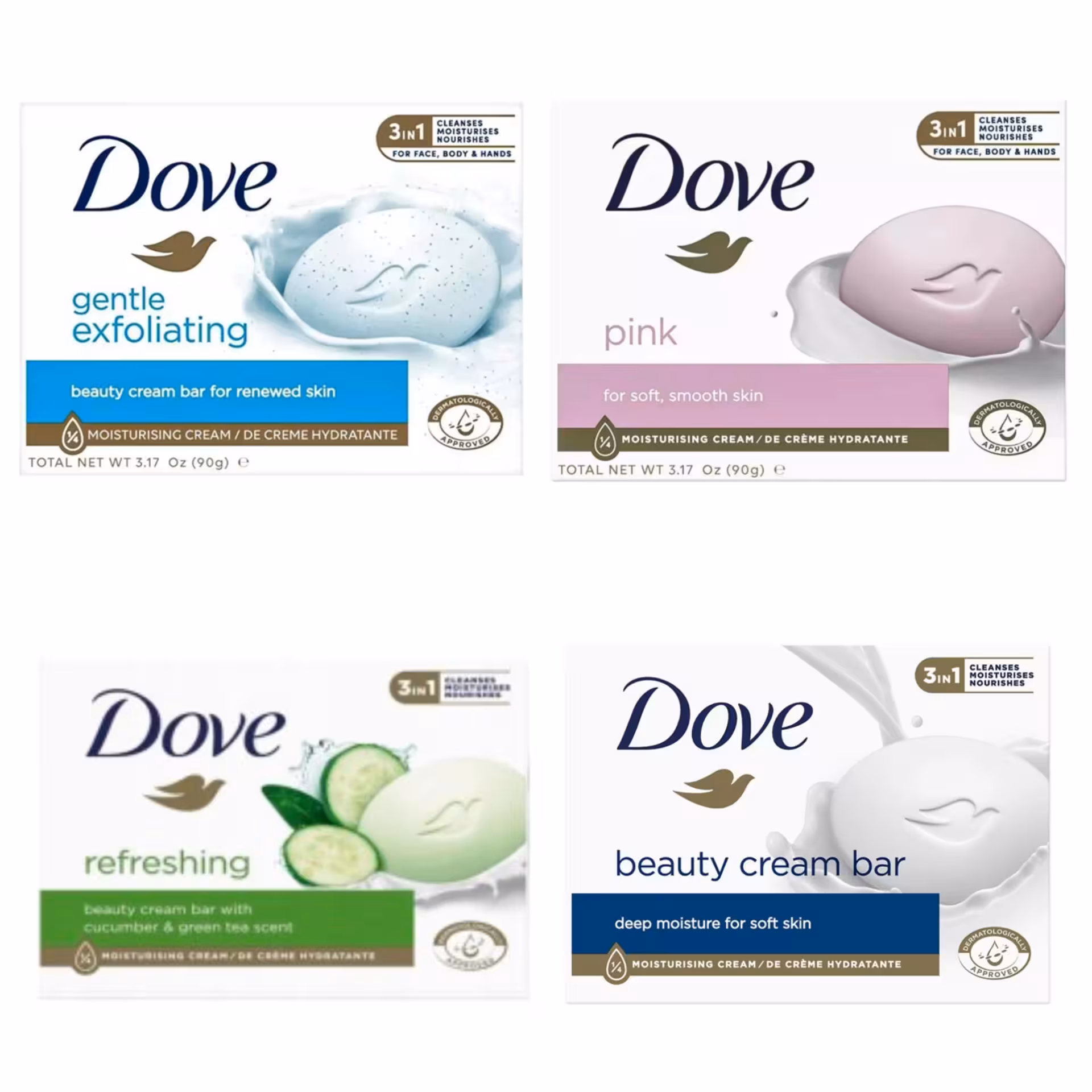 صابون داو بیوتی کرم بار 100 گرمی