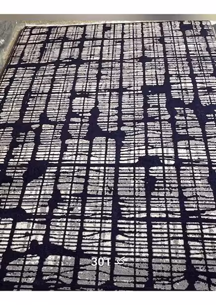 گلیم فرش ماشینی 400 شانه بی سی اف کاشان- کد طرح 301