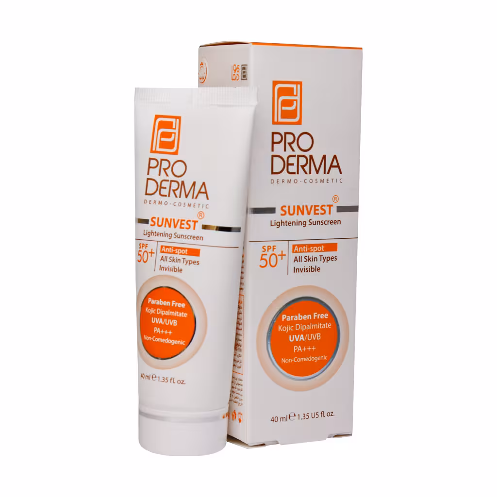 کرم ضد آفتاب فاقد چربی پرودرما SPF50 مناسب پوست های چرب و جوش دار
