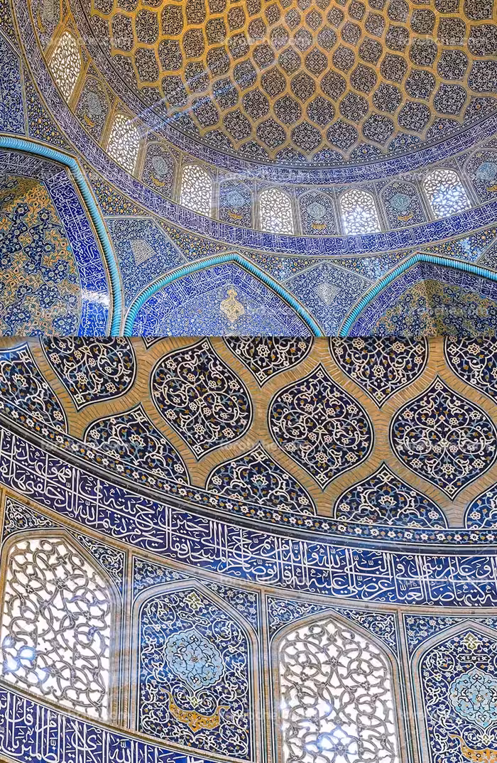 عکس کاشی کاری مسجد لطف الله | گرافیک با طعم تربچه