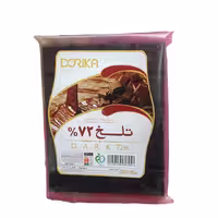 شکلات تخته ای تلخ 72 درصد دوریکا 220 گرمی