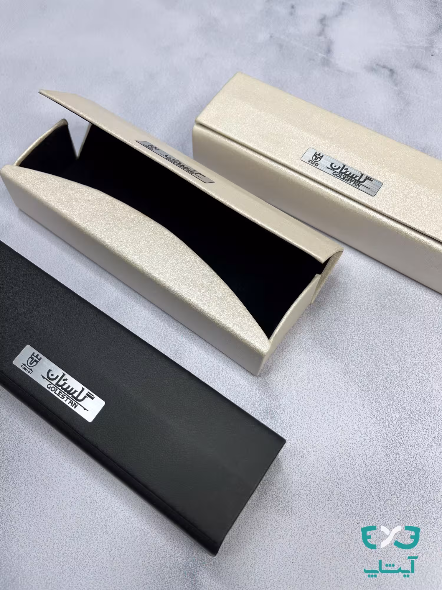 کیف چرم هارد مناسب عینک نزدیک بین