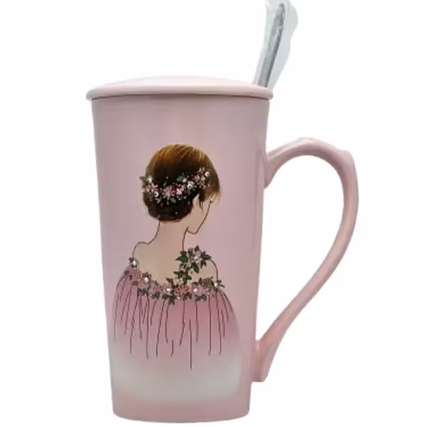 ماگ بلند نگین دار