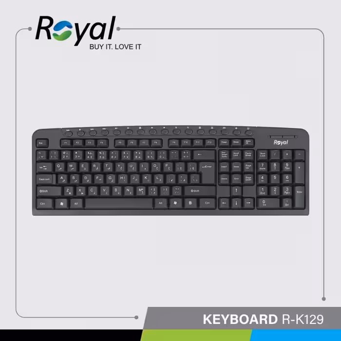 کیبورد سیمدار ROYAL 129